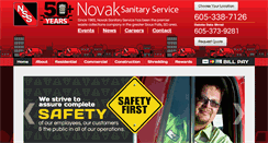 Desktop Screenshot of novaksanitary.com